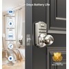Veise Keypad Door Knob Lock, Keyless Entry Digital Lock with