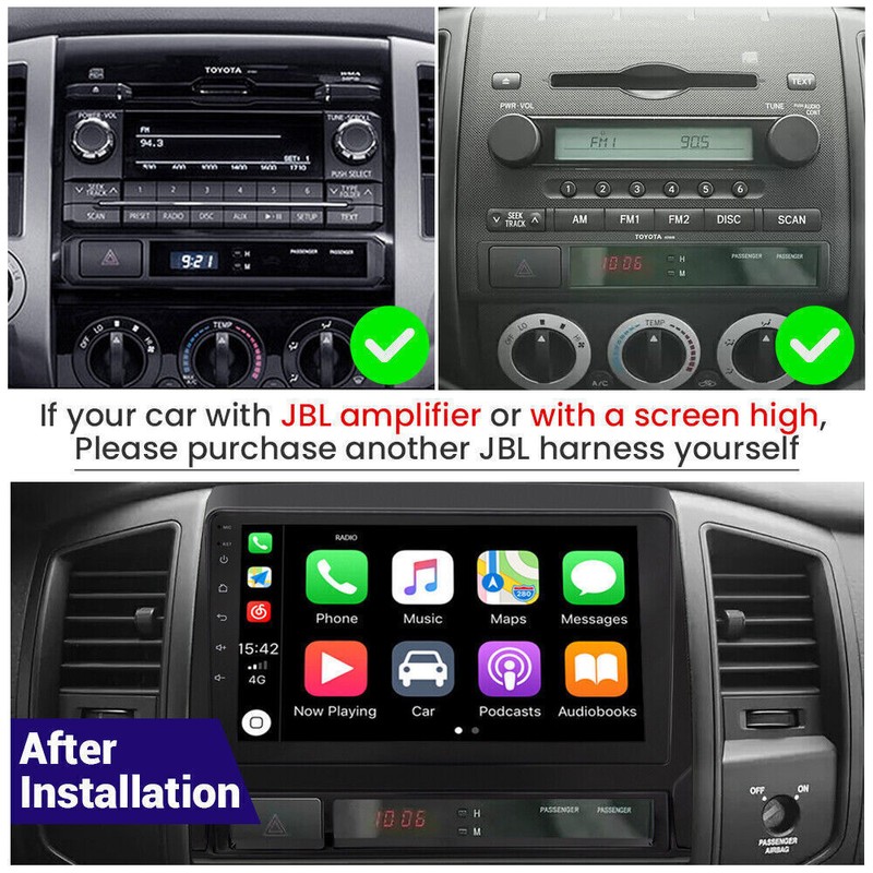For Toyota Tacoma 2005-2013 64G Carplay Android 13 Car Stereo
