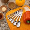 LOKIPA Heavy Duty Stainless Steel Metal Measuring Spoons for Dry