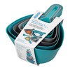 Chef Aid Contain Nesting Mixing and Measuring Set, Blue and