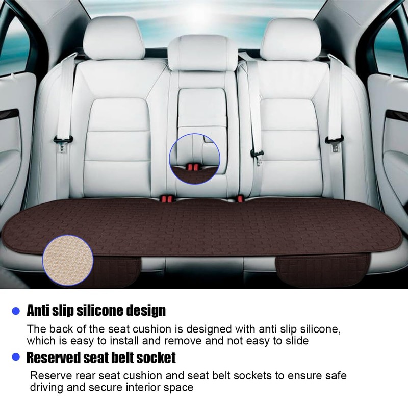 Osilly Car Back Seat Cover, Anti-Slip Long Vehicle Rear Bench