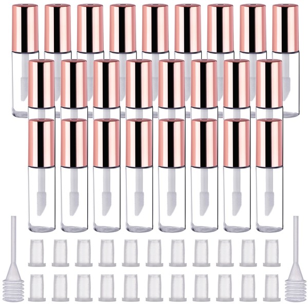Pangda 25 Pack 1.2 mL Empty Lip Gloss Tubes Containers,