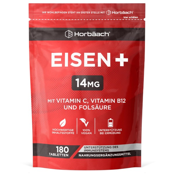 Horb?ach Iron Vitamin C Complex with Folic Acid & Vitamin