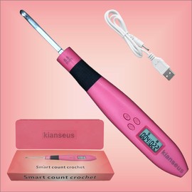 Automatic Counting Crochet Hooks - Convenient Knitting Tools for Crocheters, Ergonomic Handle, Accurate Stitch Counting, Suitable for All Crochet Projects (4.5MM)