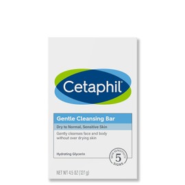 Cetaphil Gentle Cleansing Bar, 4.5-Ounce Bar (Pack of 6)