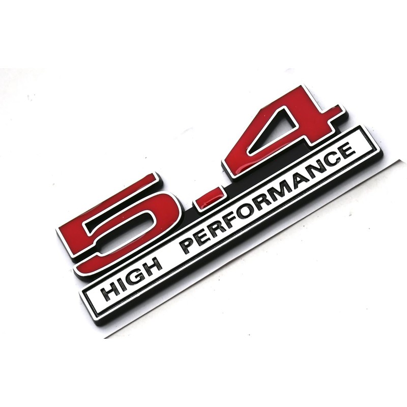 2pcs 5.4L Liter High Performance Badge V6 Engine Emblems Badge