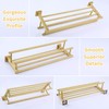 Bathroom Towel Shelf with Holder, Angle Simple SUS304 Stainless Steel