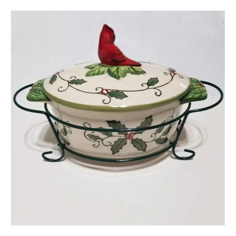 TEMP-TATIONS by Tara Temptations by Tara Cardinal 9oz Oval Casserole