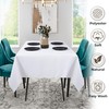 Ramanta Home Rectangle Tablecloth 60x84 inch Washable Polyester Fabric Table