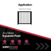 Safetech Hardware Polymer Gate Stop (2 Pack) | Damage Protection