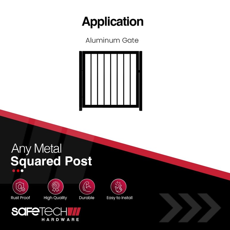 Safetech Hardware Polymer Gate Stop (2 Pack) | Damage Protection