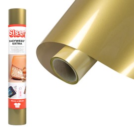 Siser® EasyWeed® Extra Oro, 30cm x 0,5mt, vinile termotrasferibile per personalizzare nylon, pelle, tessuti trattati