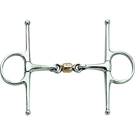 SPRENGER 4125613556 French Full Cheek with Copper Roller, Stainless Steel 56