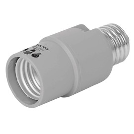 Volteck POBA-21, Portalámpara de policarbonato, con sensor de luz, 360°