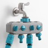Navaris Garden Hose Splitter 4-Way - Hosepipe Multi Tap Connector