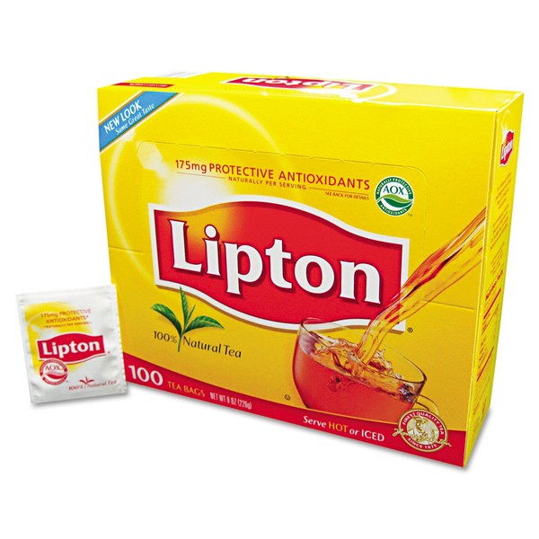 Lipton Tea Bags Black Flavor 100 Bags Per Box