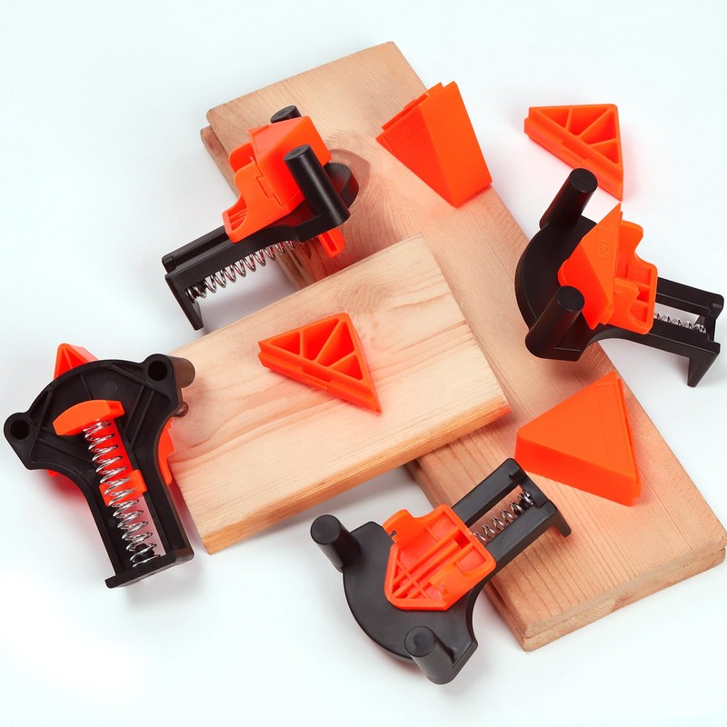 Glarks 10Pcs 60/90/120 Degree Corner Clamps Kit, Multi Angle Right