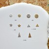 Nail Art Metallic Stud Set, Gold and Silver Mix, Round