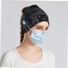 FOMIYES 4pcs Hair Scarf Headbands with Buttons for Mask Comfortable