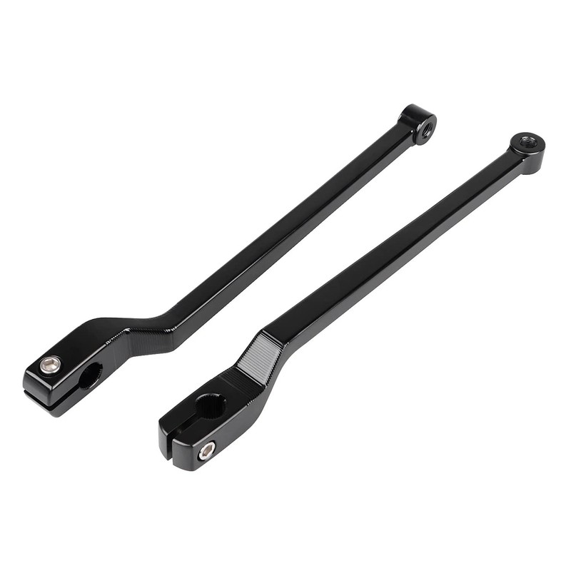 Black 9.84" Extended Shifter Lever Heel Toe Shift Levers Set