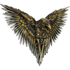 Nemesis Now D1975F6 Blade Raven Wall Plaque 27cm Bronze, Polyresin, One Size