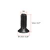 sourcing map M4 x 12mm Phillips Screw Fastener Black for