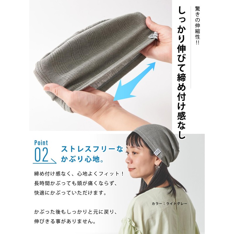 CHARM Coolmax Beanie Hat, Made in Japan, Stylish, Sweatproof, Thin,