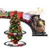 Tren Eléctrico para Árbol de Navidad, Luces y Sonidos, Decoración