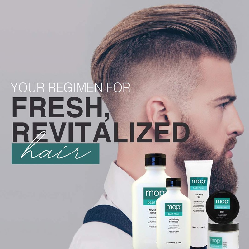 MOP Revitalizing Shampoo, Basil Mint, 33.8 Fl Oz