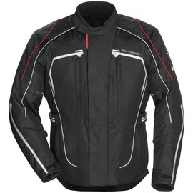 Tourmaster Advanced Men's Textile Motorcycle Jacket (Black, Small)