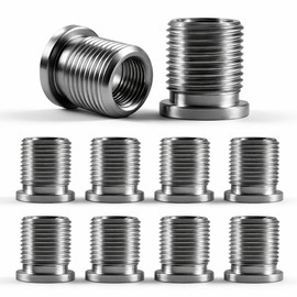 KPALAG 10PCS Stainless Steel Spark Plug Port Insert Installer Tools m14 x 1.25 Compatible with Ford Triton Motor 4.6L 5.4L 6.8L V-10 Two Valve Engines from 1996 to 2003, Replace#:389100 389-100