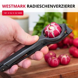 Westmark Radish Cutter Decoretto Black Edition - Decorate Radishes & Lemons - Buffet & Salads Decorating - Anthracite