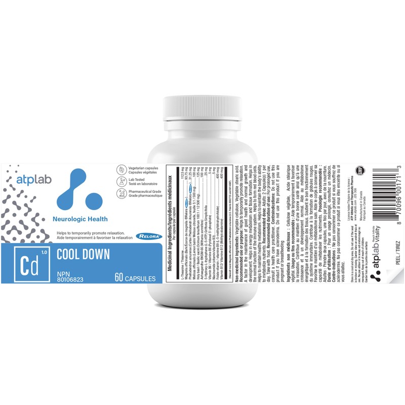 ATP LAB - Cool Down 60 Capsules - Depression Relief,