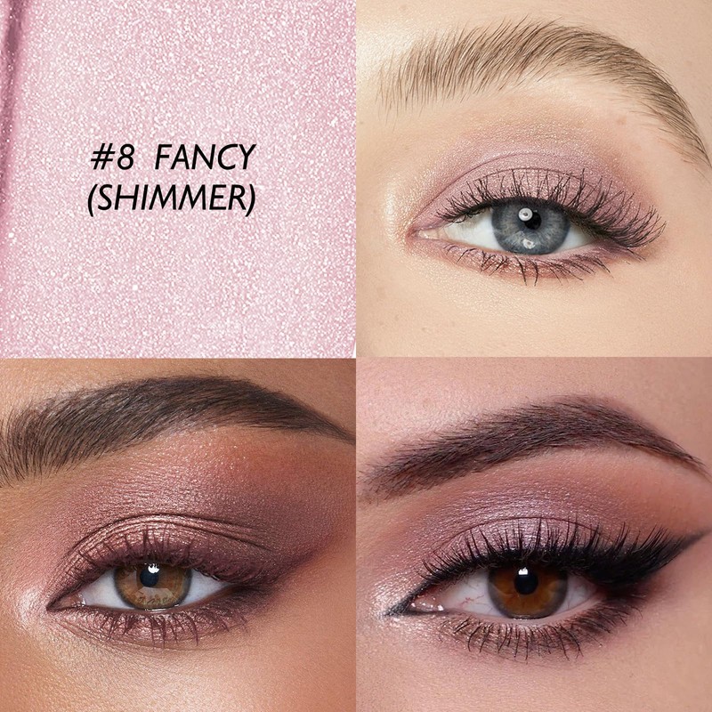 Wugbc Shimmer Eye Shadow Stick, Cream Eyeshadow Stick Long-Lasting Crease-Proof