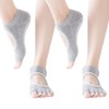 COMFORTIS Women's Yoga Socks, Pilates Socks, Set of 2, Non-Slip,