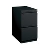 Staples 20" Deep, 2-Drawer, Mobile Pedestal File, Black