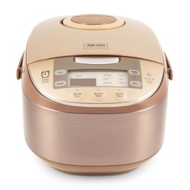 Aroma Housewares ARC-6106 Aroma Professional 6 Cups Uncooked Rice, Slow Cooker, Food Steamer, MultiCooker, Champagne