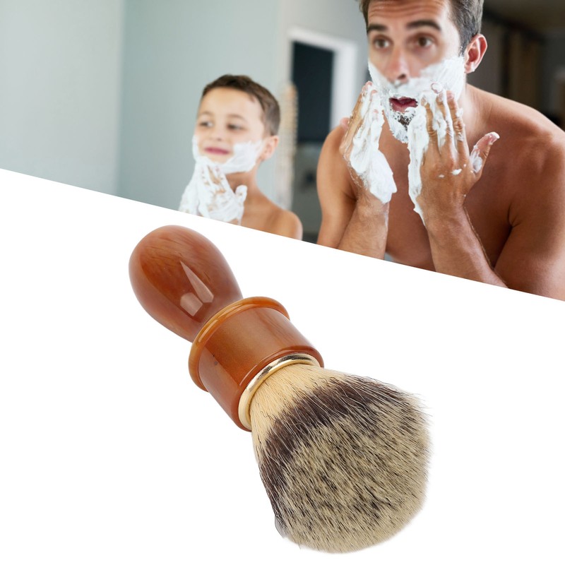 Men Shaving Brush Home Hair Salon Ergonomic Resin Handle Soft