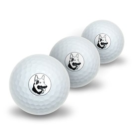 Graphics and More German Shepherd - Dog Novelty Golf Balls 3 Pack
