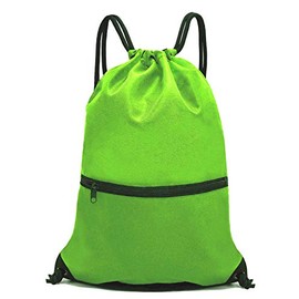 HOLYLUCK Drawstring Backpack Bag Sport Gym Sackpack (green)