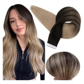 Full Shine Extensiones Cabello 50gr 14in 1b/18 Ombre Negro A Rubio