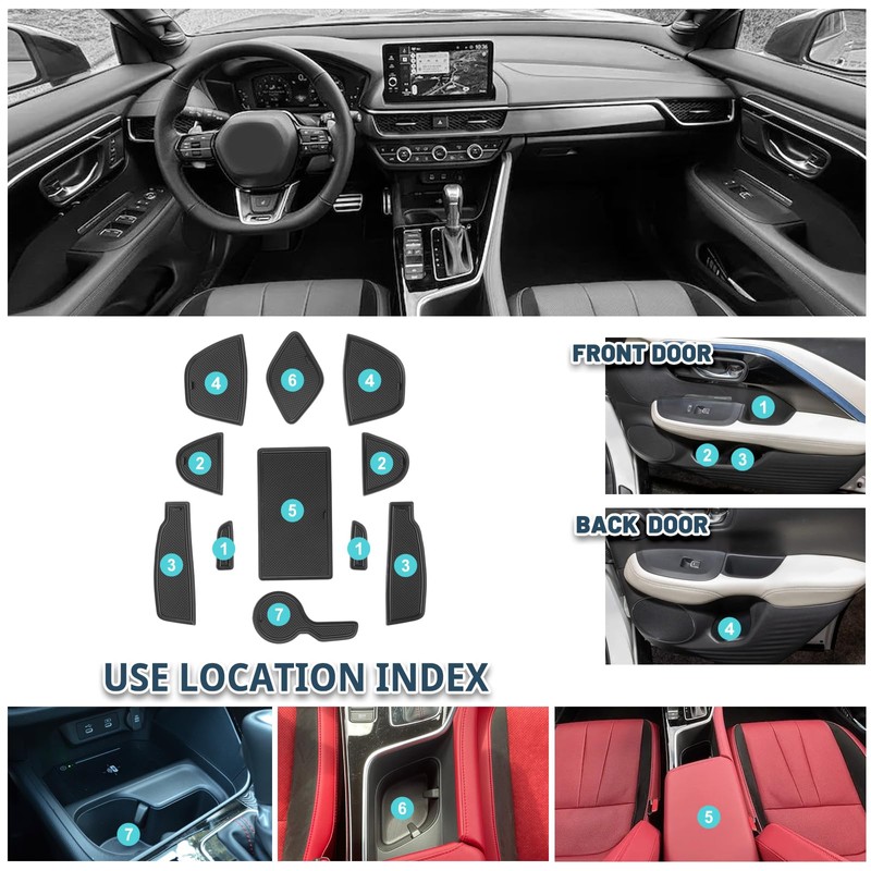 2025 ADX Door Slot Mats,for Acura ADX 2025 Accessories Anti-Slip