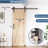 EaseLife 5FT Sliding Barn Door Hardware Track Kit & Handle,Big