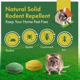 Mice Repellent, Peppermint Oil Rodent Balls, Safe for Pets & Family, Non-Toxic, Ideal for Home & Basement (60)