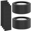 NIVMOWN 【2 PACK】 Z-1000 HEPA-Ersatzfilter und 4 zusätzliche Aktivkohle-Vorfilter, kompatibel