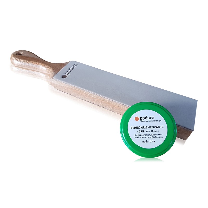 PODURO Zulu Stripping Leather Set Double-Sided Strop & Strop Paste