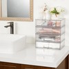 Vtopmart 12.1''W Clear Stackable Storage Drawers,2 Pack Acrylic Plastic Organizers