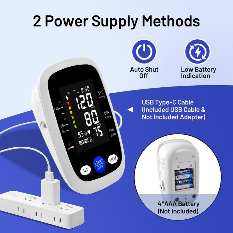 REDIVN Blood Pressure Monitor Automatic Upper Arm Machine & Accurate