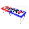 PARTYPONG 8-Foot Professional Beer Pong Table w/LED Glow Lights -