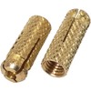 (Pack of 25) Brass Drop in Anchors 5/16" x 1-1/8"